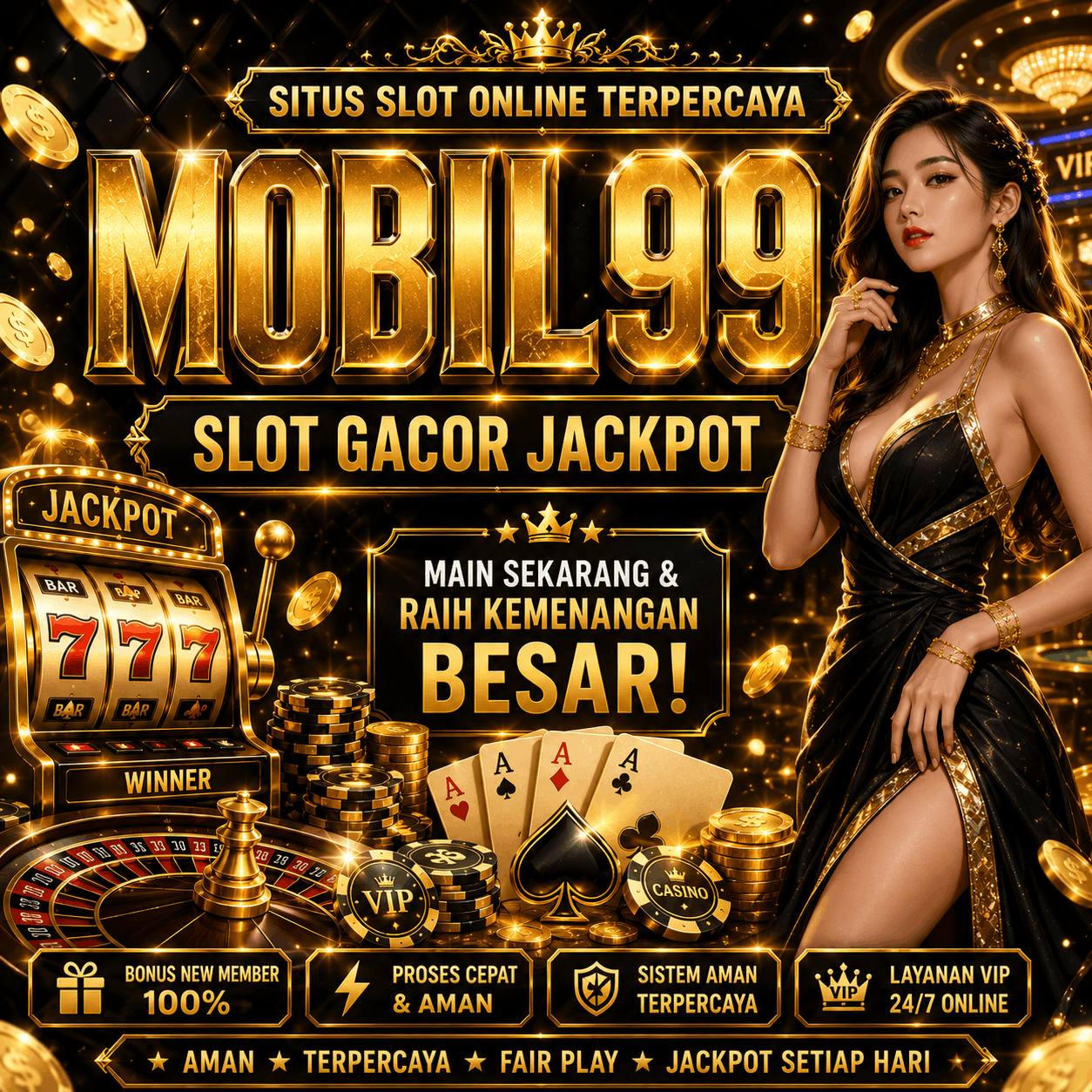 Banner MOBIL99 Luxury Gold